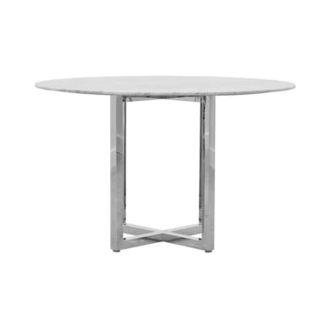 Amalfi 54" Marble Round Counter Table
