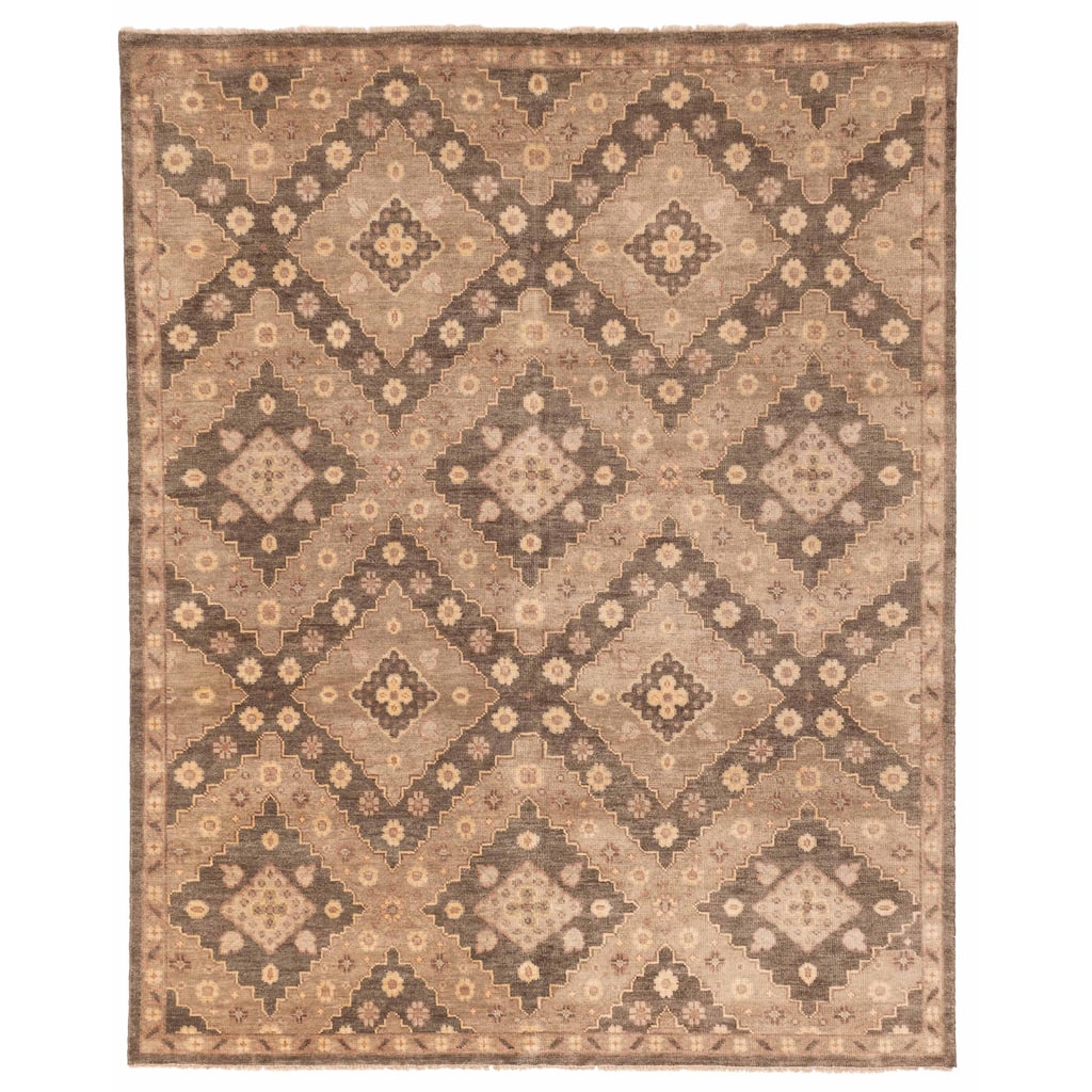 ECARPETGALLERY Hand-knotted Jules Serapi Brown, Taupe Wool Rug - 8'2 x 10'2