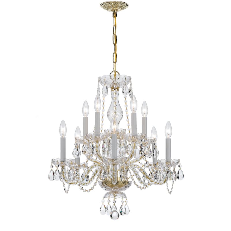 Crystorama Lighting Group 5080-CL-I Traditional Crystal 10 Light 23"