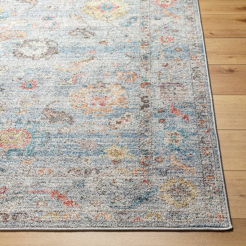 Livabliss Calhoun Transitional Medallion Washable Area Rug