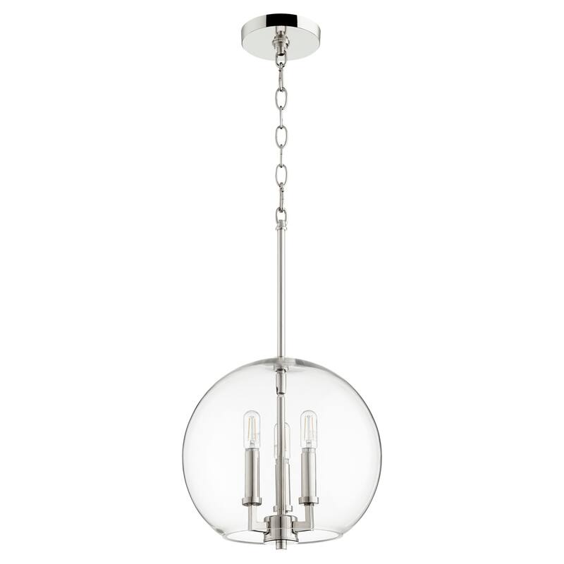 Quorum International Globe Pendant 3 Light 12" Wide Pendant