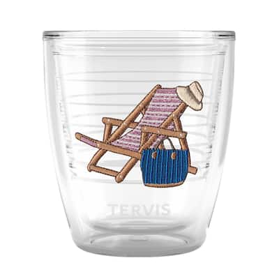 Tervis Barefoot Beach Collection Seaside Stripes Made in USA Double Walled Insulated Travel Tumbler, Seaside Stripes - 12oz