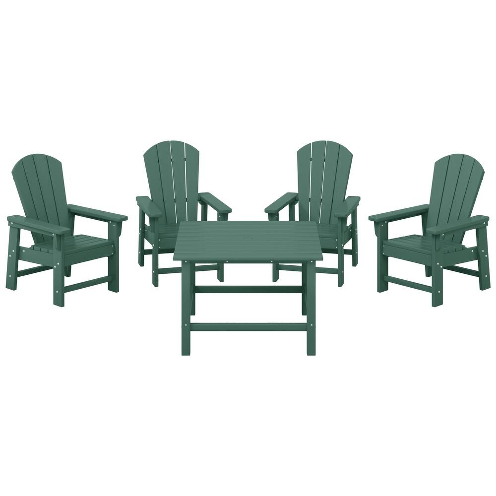 Laguna Kids Adirondack 5-Piece Square Table Dining Set