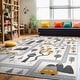 preview thumbnail 8 of 7, World Rug Gallery Adventureville Kids Play Road Area Rug