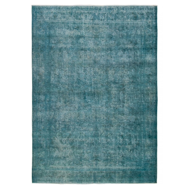 ECARPETGALLERY Hand-knotted Color Transition Turquoise Wool Rug - 6'6 x 9'1 - Turquoise - 6'6 x 9'1