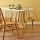 preview thumbnail 4 of 3, Elegance Ruffled Edge Tablecloth