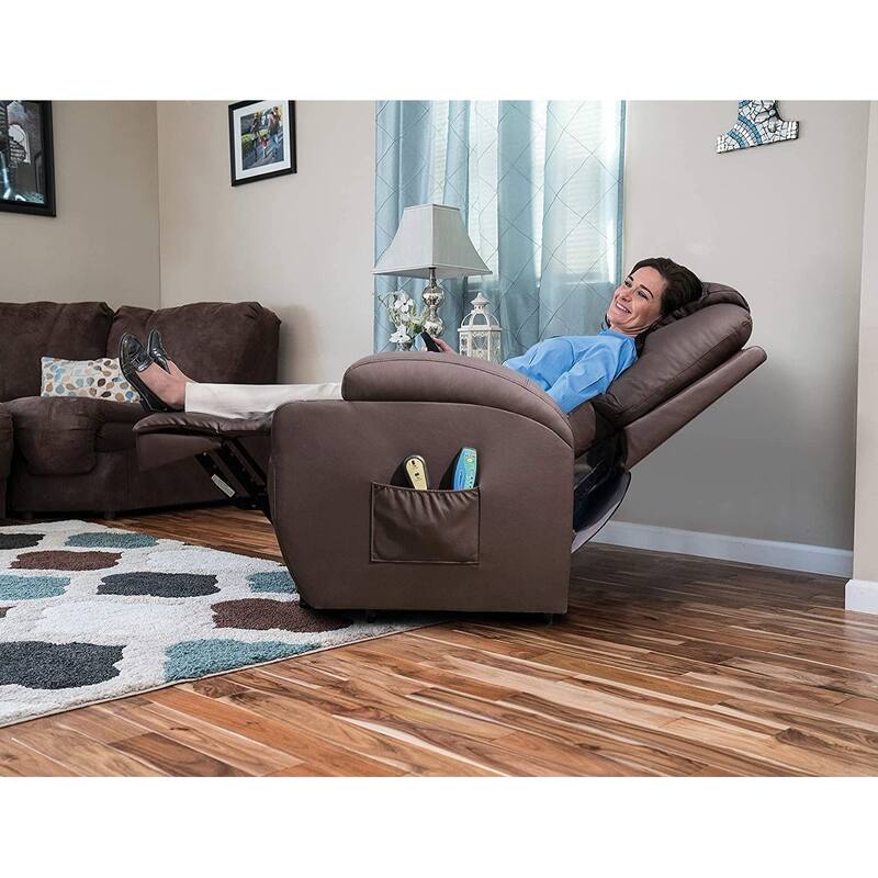 Power Lift Recliner PU Leather with Massage and Heating