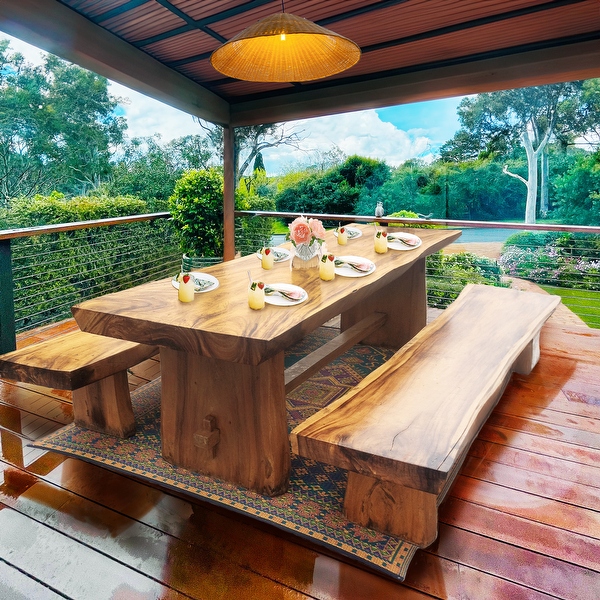 Long teak table discount