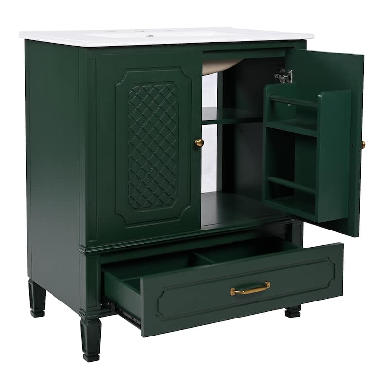 Christopher Knight Home- Mike Bathroom Vanity with Double Sink Set