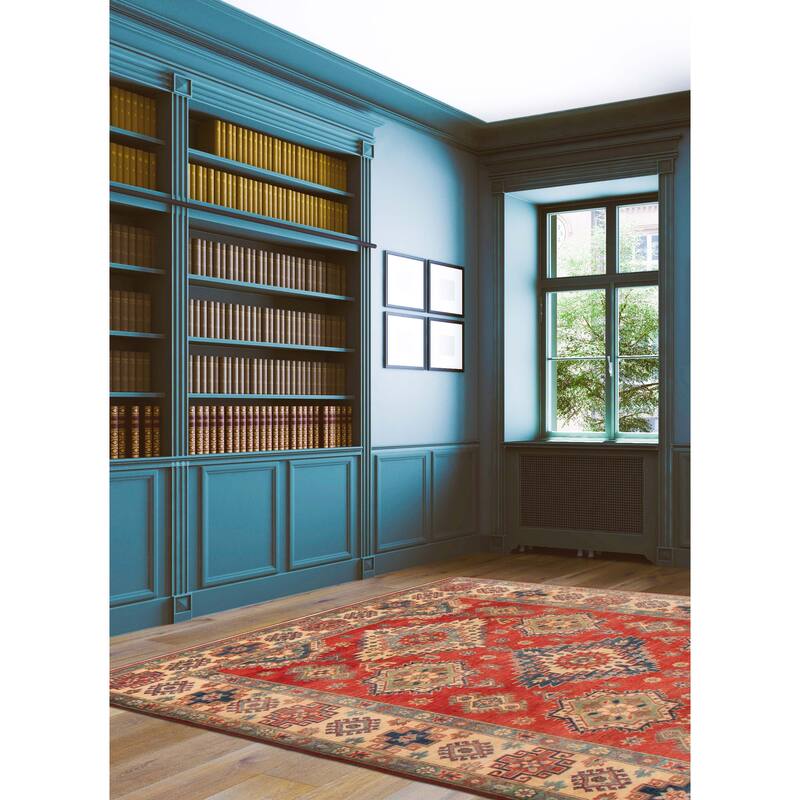 ECARPETGALLERY Hand-knotted Finest Ghazni Red Wool Rug - 6'6 x 9'8