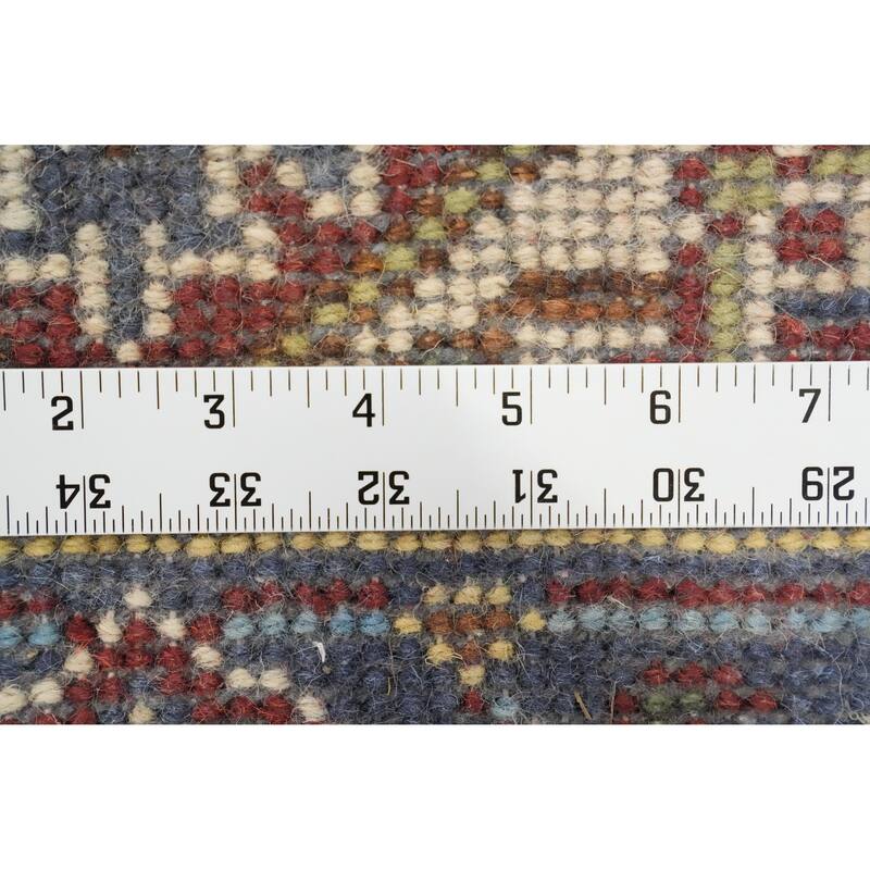Hand Knotted Oriental 100% Wool Carpet Traditional Medallion Red Heriz (serapi) Area Rug - 3' 0'' X 2' 0''