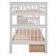 preview thumbnail 13 of 50, Roomfitters Stairway Twin-Over-Twin Bunk Bed with Three Drawers, Sturdy Wooden Frame, Safety Guardrails, Space-Saving