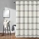preview thumbnail 14 of 43, Lush Decor Farmhouse Stripe Shower Curtain Gray