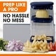 preview thumbnail 2 of 6, Cheer Collection Vegetable Chop Box with 3 Blades Navy Blue