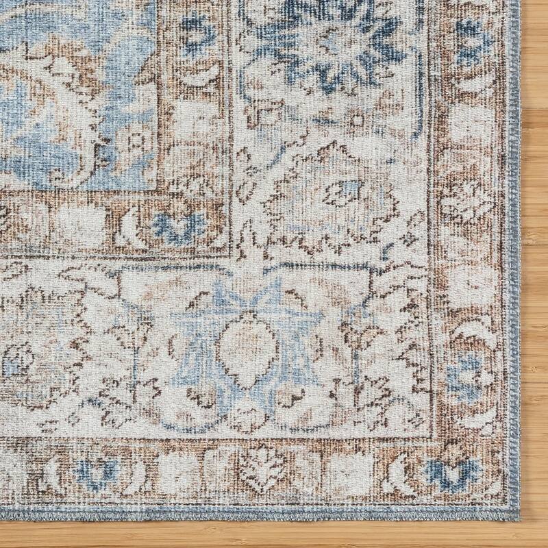 Thomasville Emporia Industrial Old World Chenille Machine Washable Non-Slip Flat Pile Area Rug Collection