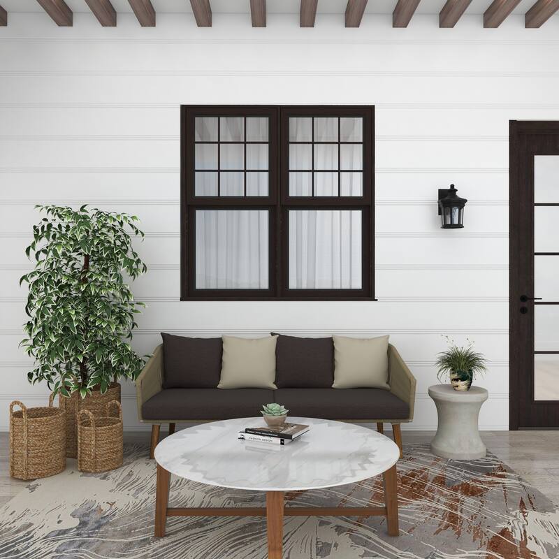 Contemporary Fiberclay Stool - 14 x 14 x 16