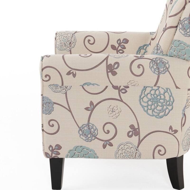 American Retro Printed Armchair, Single Sofa,Accent Chair