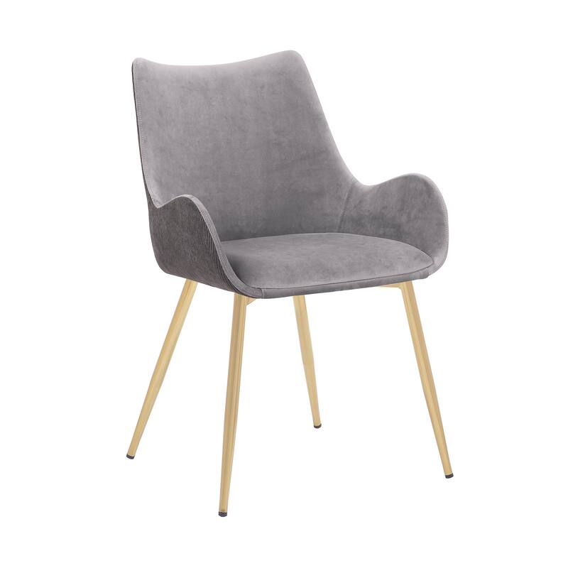 Avery Upholstered Dining Chair with Gold Legs