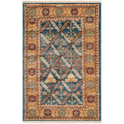 SAFAVIEH Couture Hand-knotted Peshawar Sylvianne Traditional Oriental Vegetable Dye Wool Rug with Fringe
