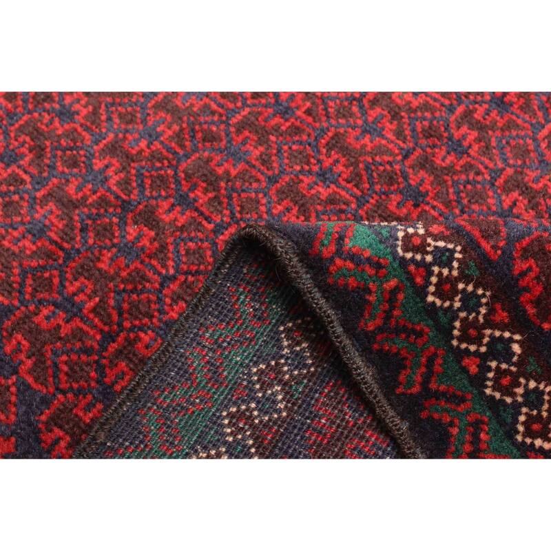 ECARPETGALLERY Hand-knotted Teimani Dark Navy Wool Rug - 2'9 x 4'8