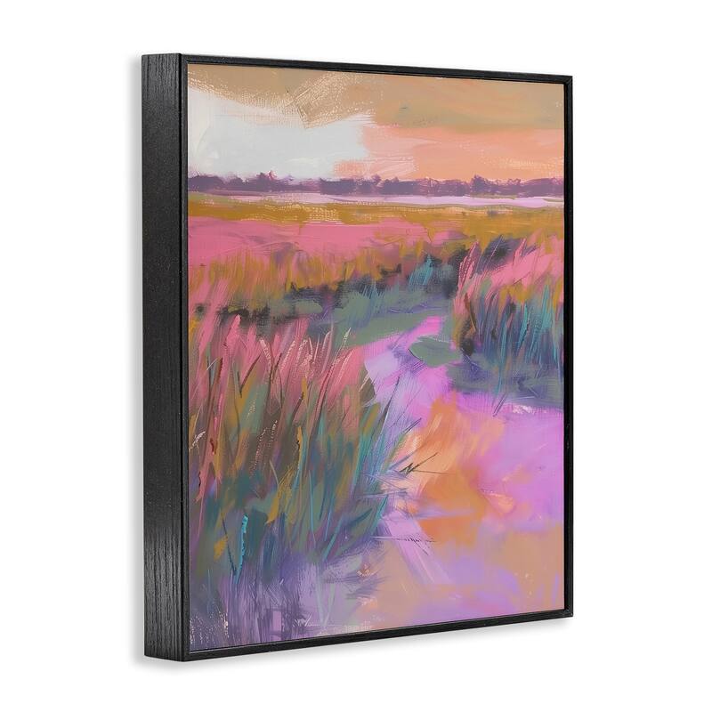 Stupell Autumnal Marsh Landscape Framed Giclee Art Design By Arlington Prints