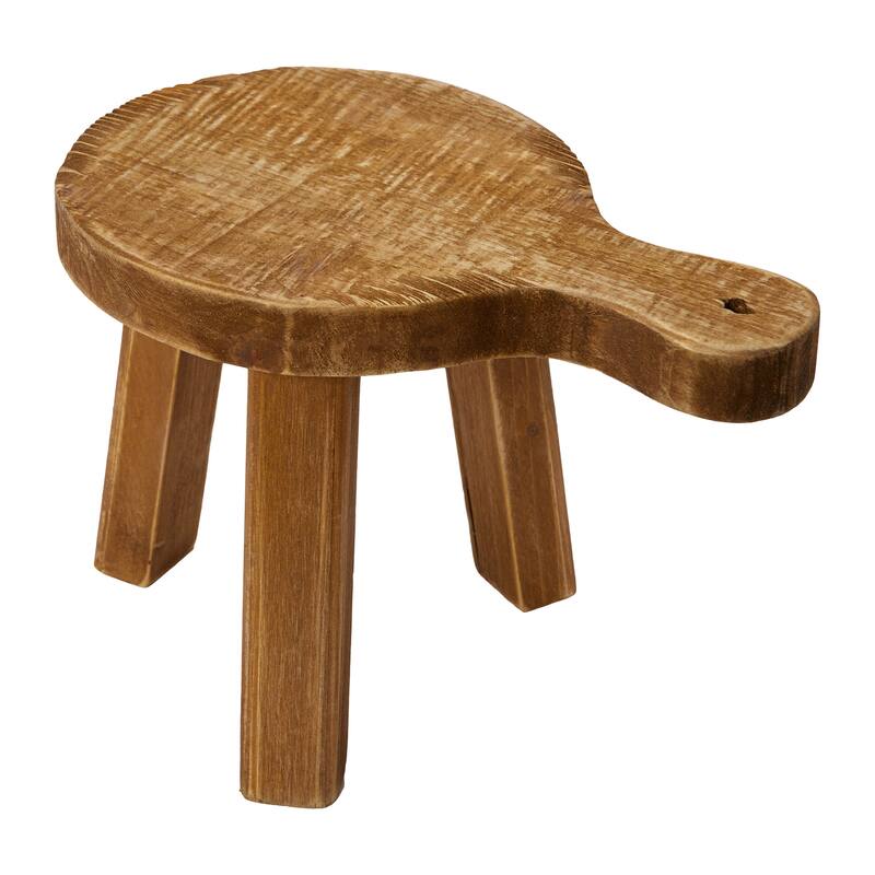 Decorative Wood Pedestal - N2 - 9-1/2"L x 5-3/4"W x 6-1/2"H - Natural II