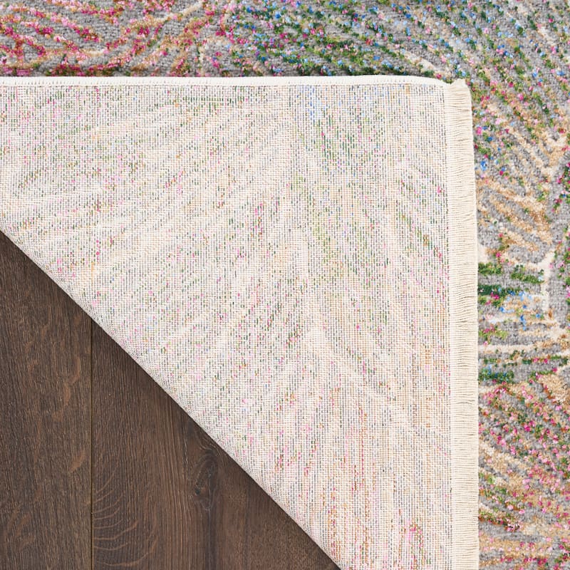 Nourison Quaint Harmony Indoor only Green Floral Area Rug