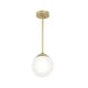 preview thumbnail 3 of 8, Hunter Hepburn 1 Light Pendant - Kitchen Island, Bedroom, Foyer - Globe, Mid-Century Modern, Art-Deco