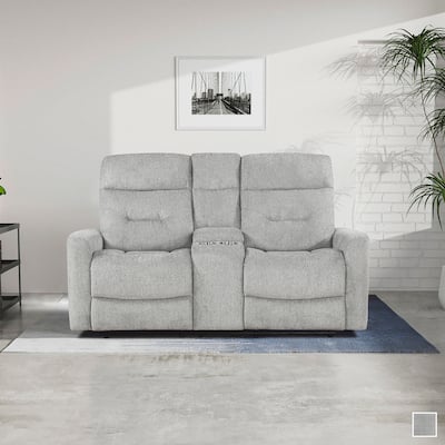Mandevilla Chenille Manual Double Reclining Loveseat