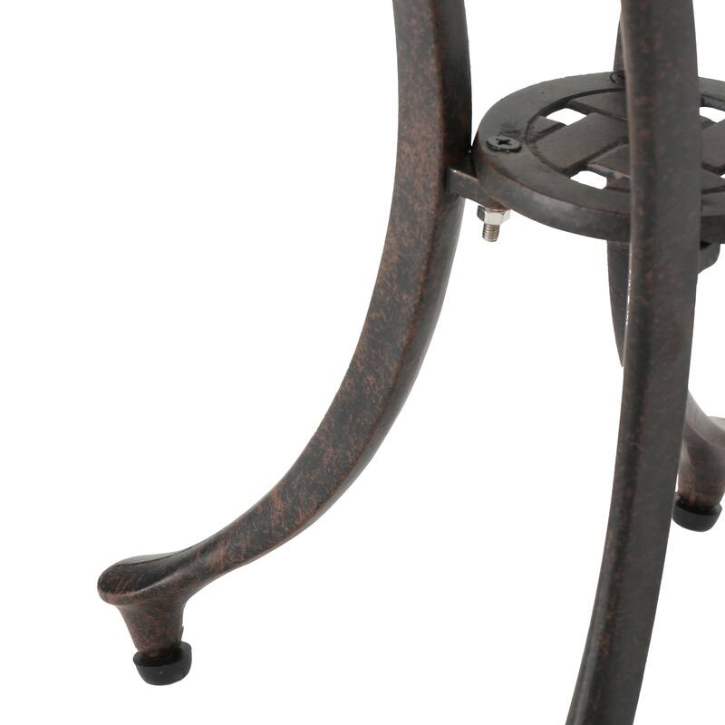 Outdoor 19" Cast Aluminum Side table