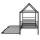 preview thumbnail 8 of 16, Kids and Baby Twin Size Metal House Shape Platform Bed With Trundle