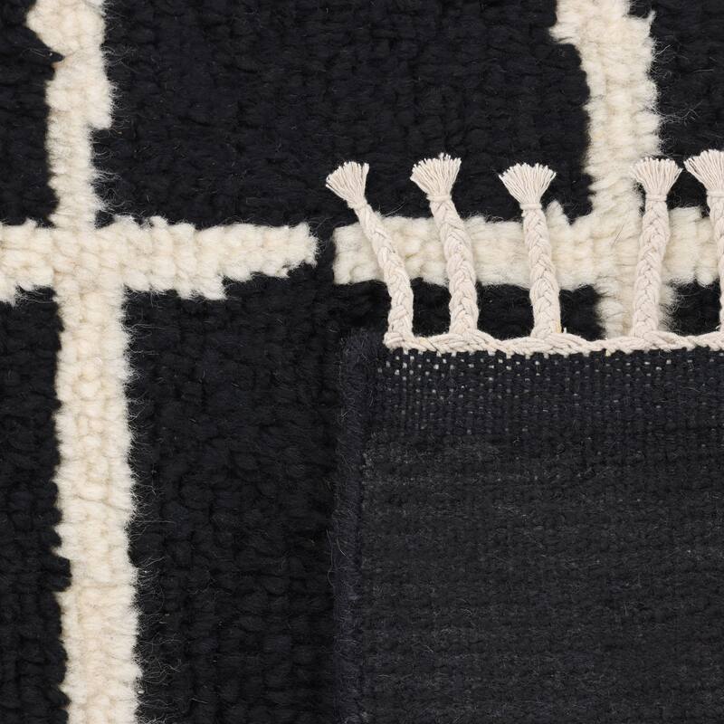 Overton Handmade Boho Moroccan Area Rug