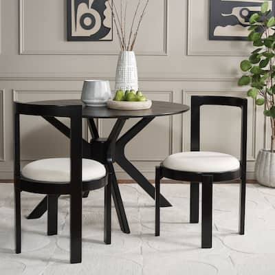 SAFAVIEH Home Estes 19-inch Round Dining Chair [SET of 2] - 20Wx21Dx33H