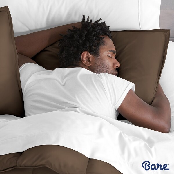 Premium 1800 Ultra-Soft Microfiber Set of 2 Bed Pillow Shams King Pillow Sham Set of 2, Sand Bare Home King Pillow Shams Double Brushed