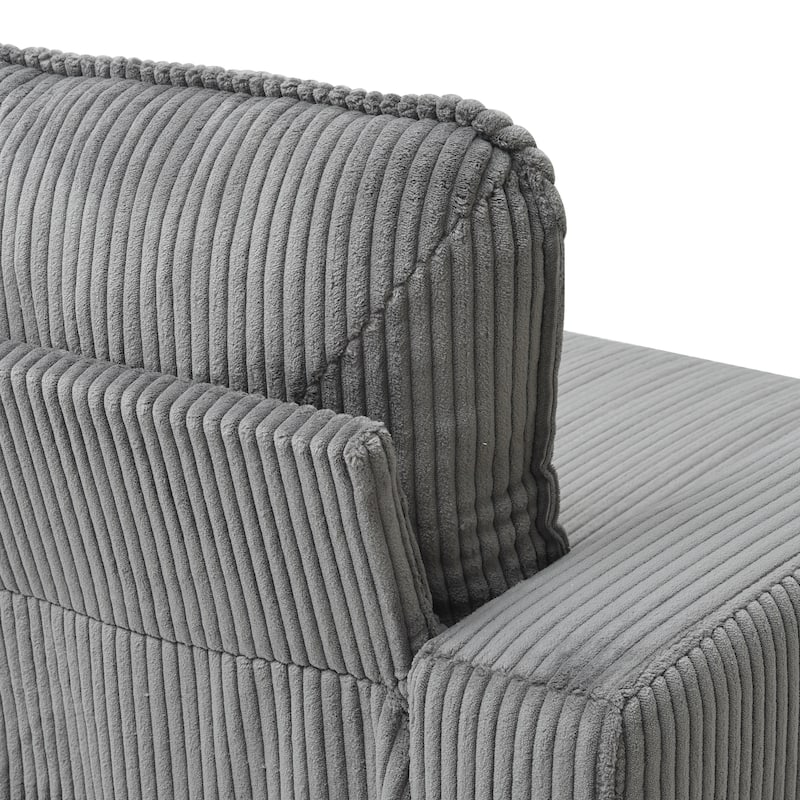 Small Sectional Couches with Storage, 78" L Shaped Sectional Couch with Ottoman, Modular Upholstered Sofa with USB Ports