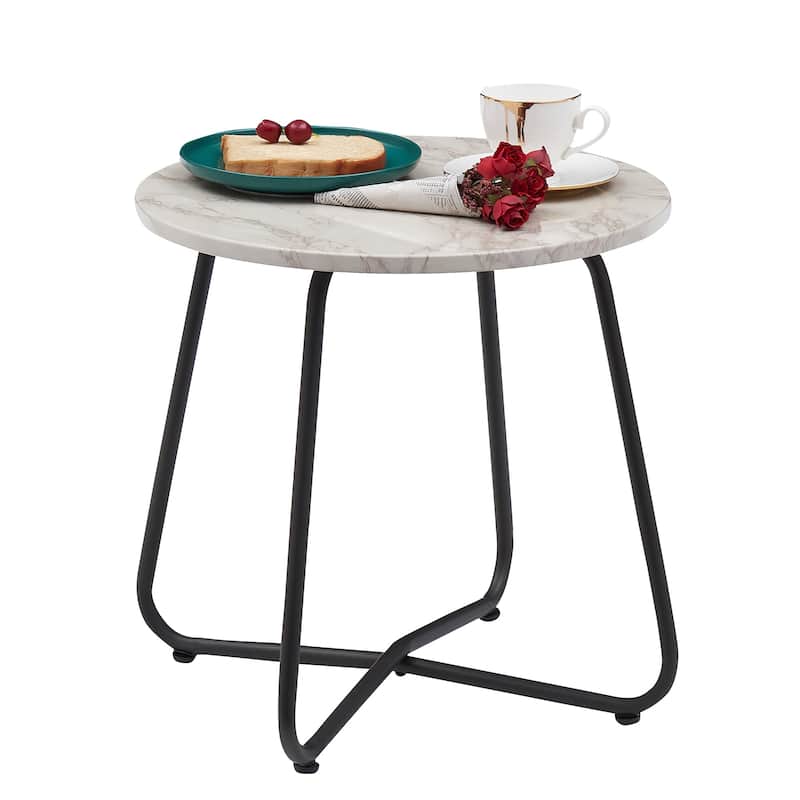 VECELO Modern Small Round Coffee tables