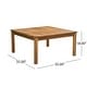 preview thumbnail 67 of 86, Christopher Knight Home - Outdoor Patio Conversation Set, Acacia Wood Frame, Cushions & Slatted Coffee Table