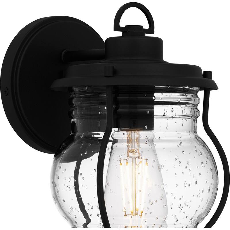 Earth Black One Light Outdoor Wall Mount from the Luther Collection