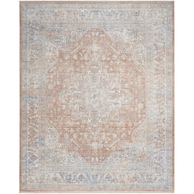 Nimaf Power Loomed Distressed with Fringe Area Rug By HomeRoots - 8' x 10'