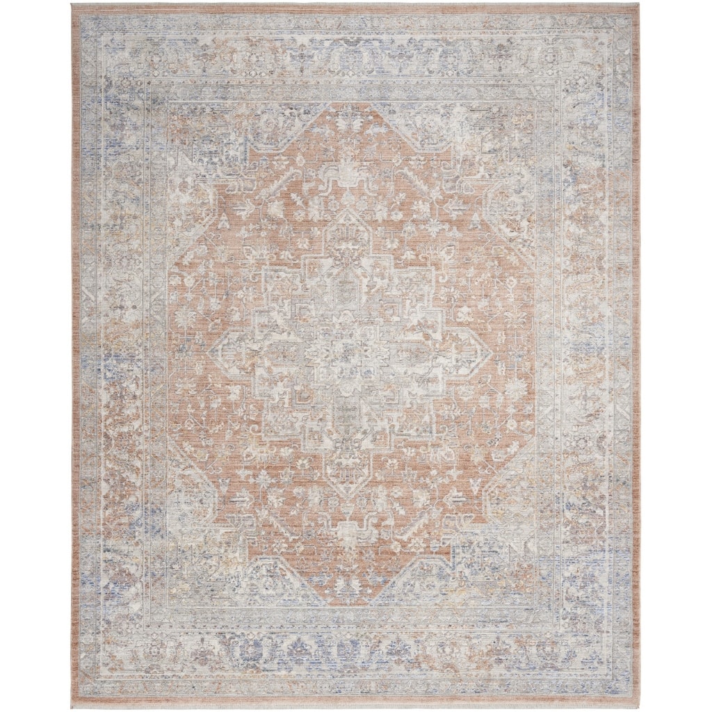 Nimaf Power Loomed Distressed with Fringe Area Rug By HomeRoots - 8' x 10'