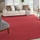 preview thumbnail 92 of 183, Nourison Essentials Solid Contemporary Indoor/ Outdoor Area Rug 10' x 14' - Brick Red
