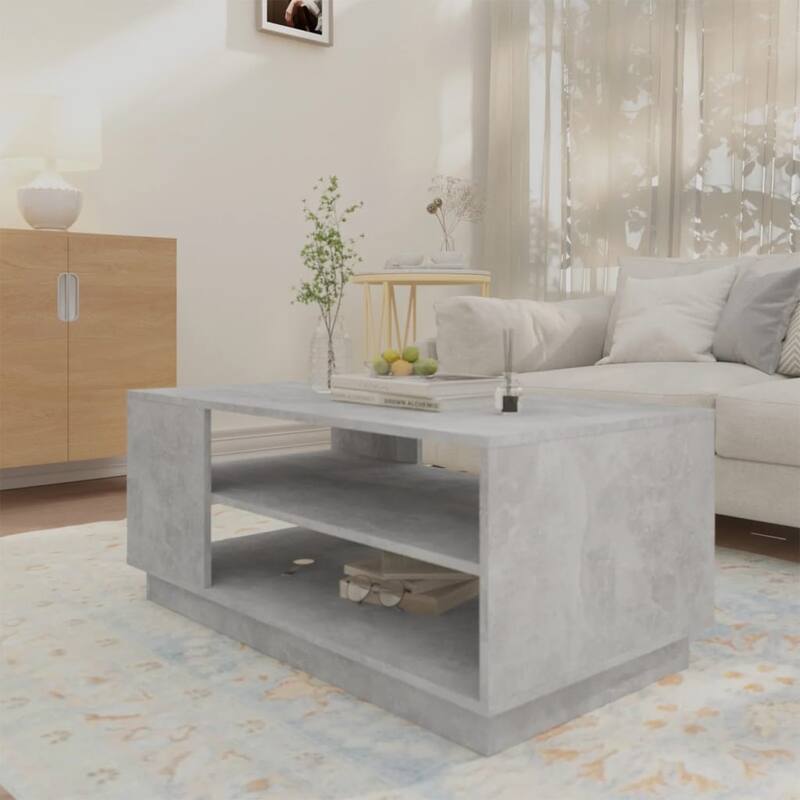 vidaXL Coffee Table Accent End Side Sofa Table for Living Room Engineered Wood - 40.2" x 21.7" x 16.9"