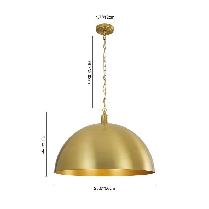 Modern-century Modern 1-Light Island Dome Pendant