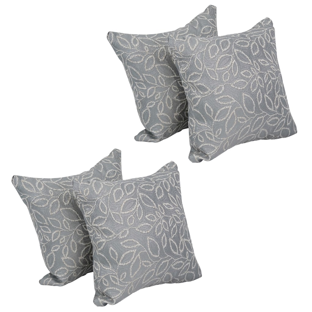 Blazing Needles 17-inch Square Throw Pillows (Set of 4)