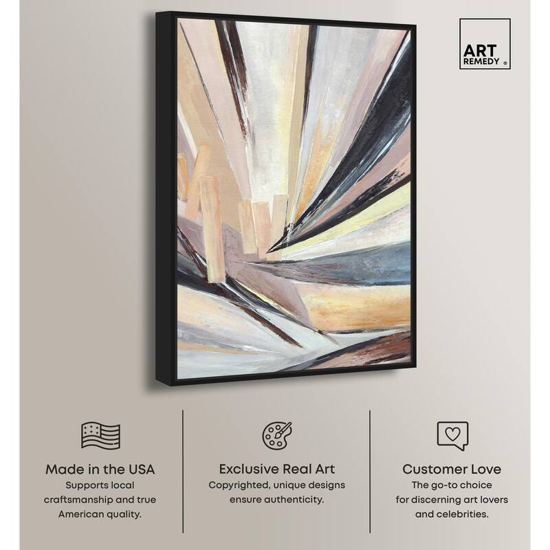 Balancing Lines I Canvas by Art Remedy