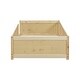 preview thumbnail 9 of 31, Twin Size Floor Platform Bed with Built-in Book Storage Rack