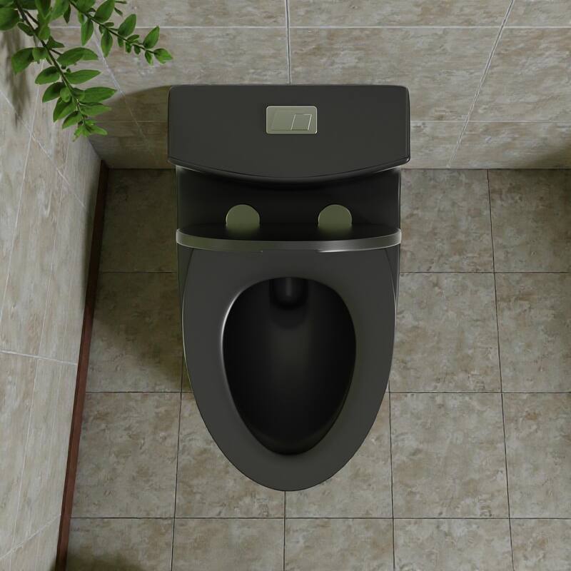 One Piece Elongated Toilet Tornado Flush. ADA Height 17 Inch. Dual Flush 1.1 1.6 GPF. MAP 1000g