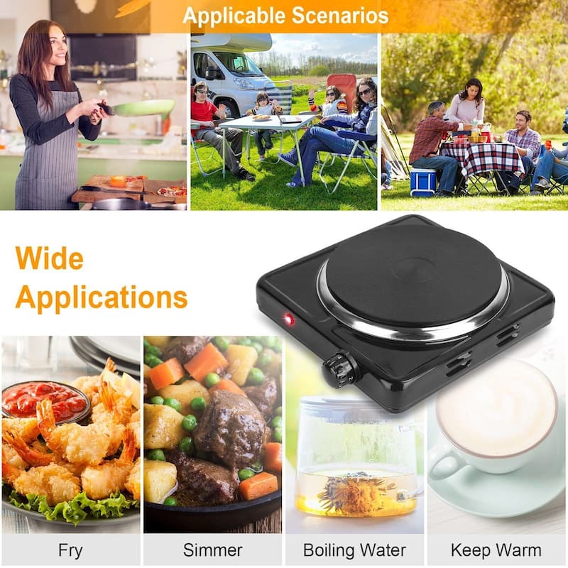 1500W Electric Camping Single Burner Hot Plate Bed Bath & Beyond