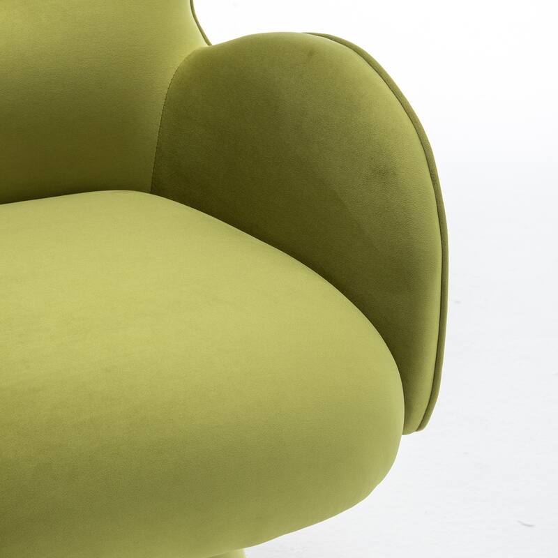 SEYNAR Modern Glam Velvet 360 Degree Swivel Armchair Set of 2