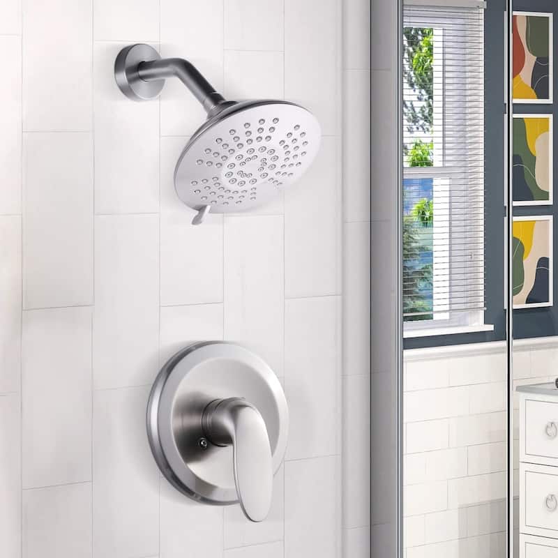 WOWOW Single Handle 5-Spray Shower Faucet with Valve